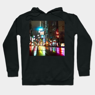 Tokyo Neon - Night Scenario - Realistic Hoodie